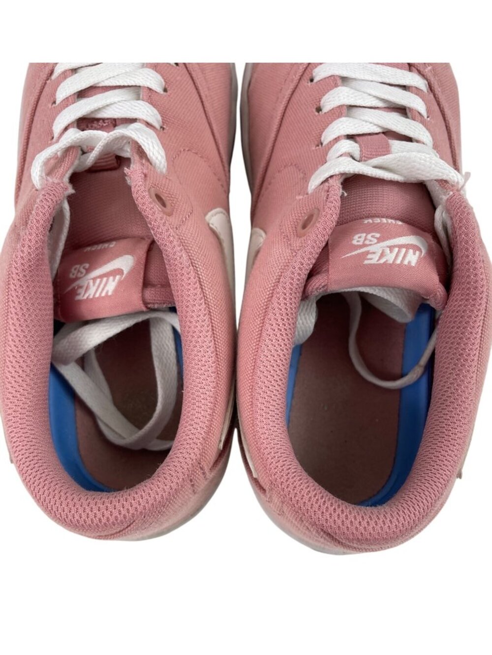 Nike SB Check Solarsoft Shoes Women's 7 Rust Pink Canvas Low Athletic Sneakers - Picture 8 of 13